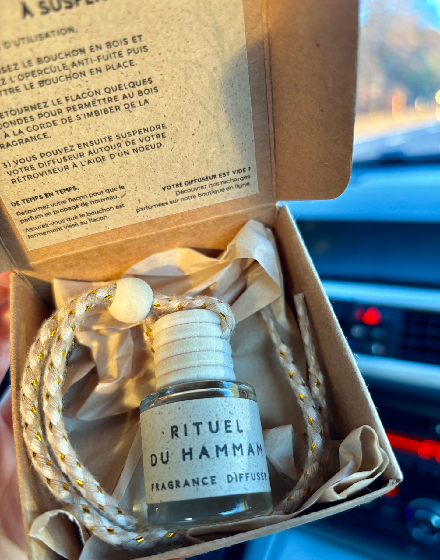 Fragrance Diffuser I Car Air Refresher I Eco-Friendly Hanging Car Diffuser 8ml