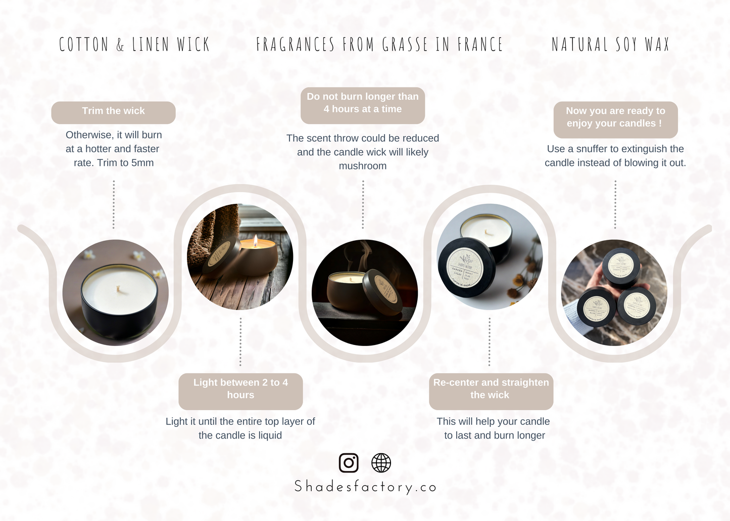 Large Clementine + Monoi Candle I Caresse Solaire 1300gr 2-Wicks Candle in a Glass Jar