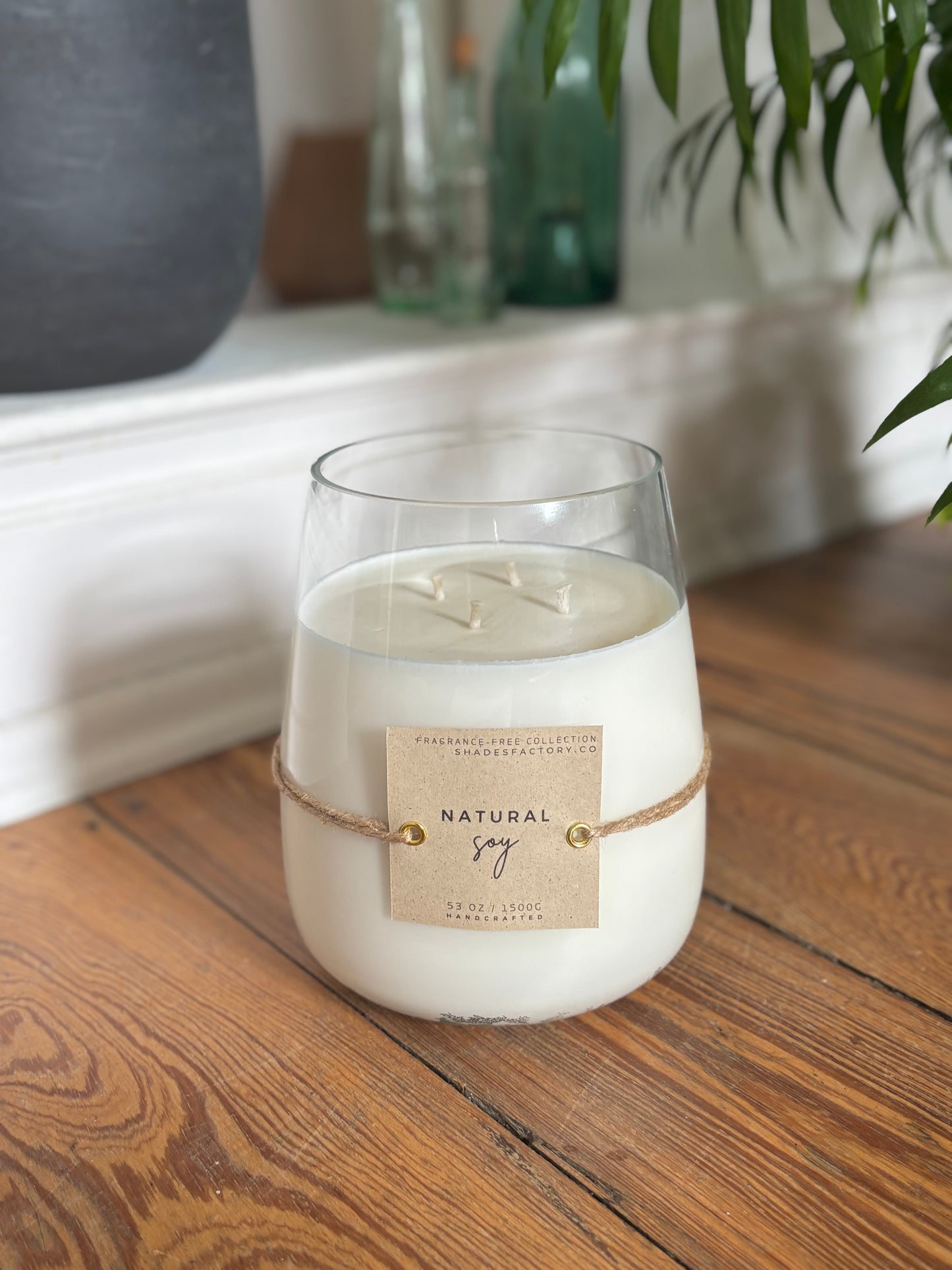 Unscented | Biggie 1.5kg Extra-Large 4-Wicks Candle - Summer Candle