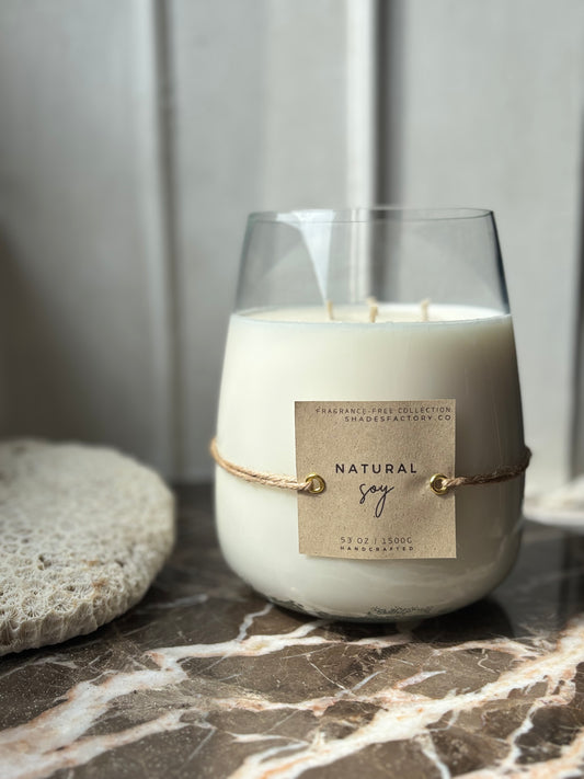 Unscented | Biggie 1.5kg Extra-Large 4-Wicks Candle - Summer Candle