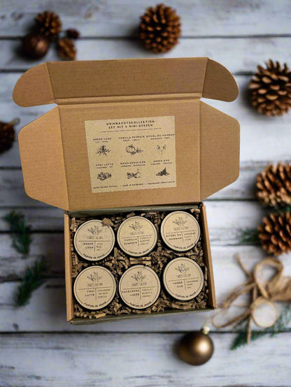 Minature Candle Set - Winter Collection - Mini candles gift set - Set of 6 fragrances