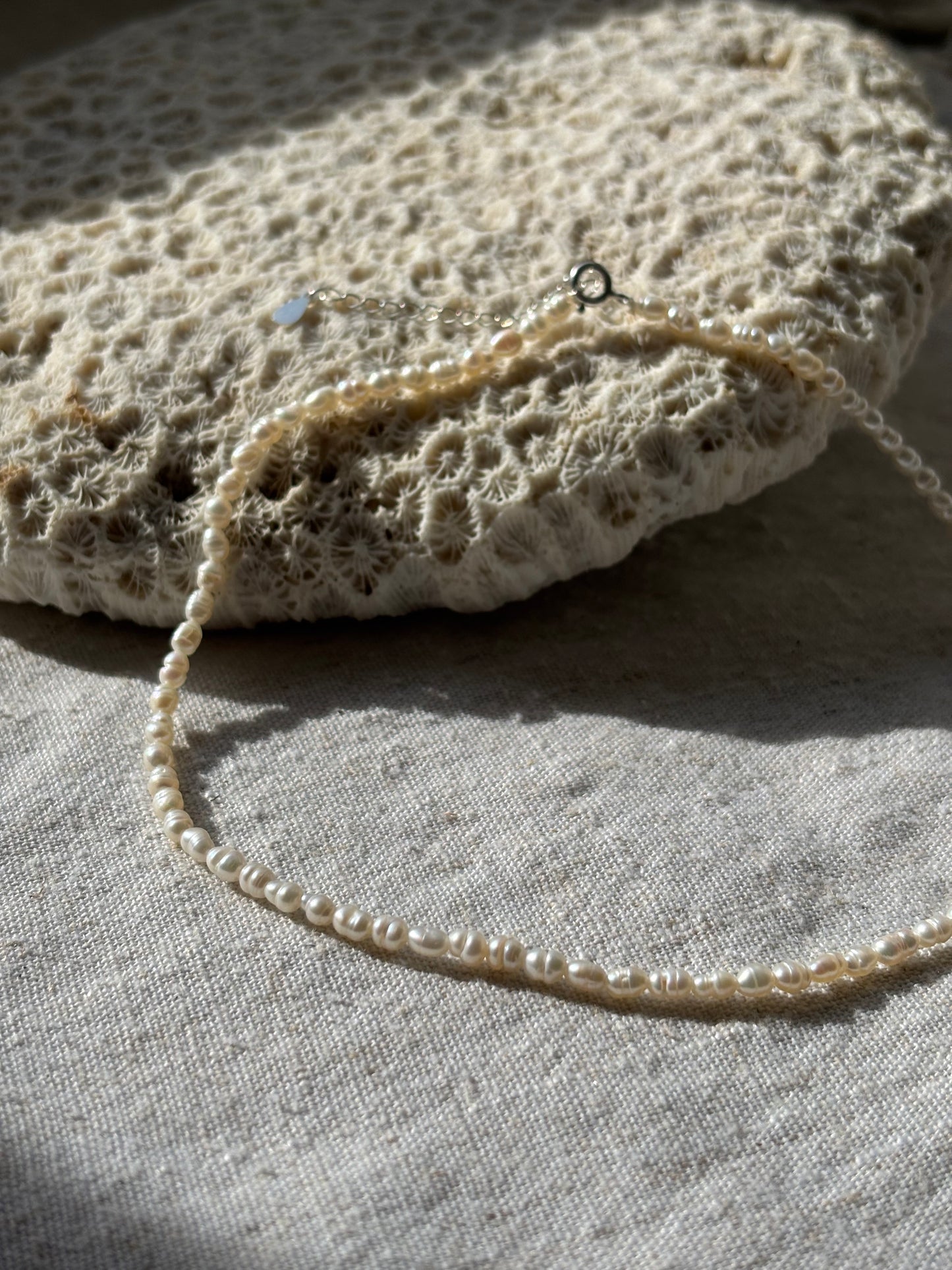 Freshwater Pearl Necklace – Natural white | Sterling Silver 925 Clasp