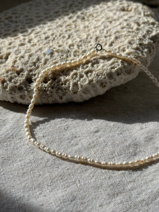 Freshwater Pearl Necklace – Natural white | Sterling Silver 925 Clasp