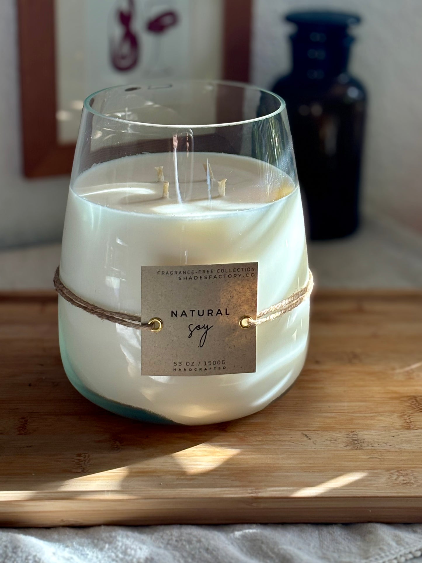Unscented | Biggie 1.5kg Extra-Large 4-Wicks Candle - Summer Candle