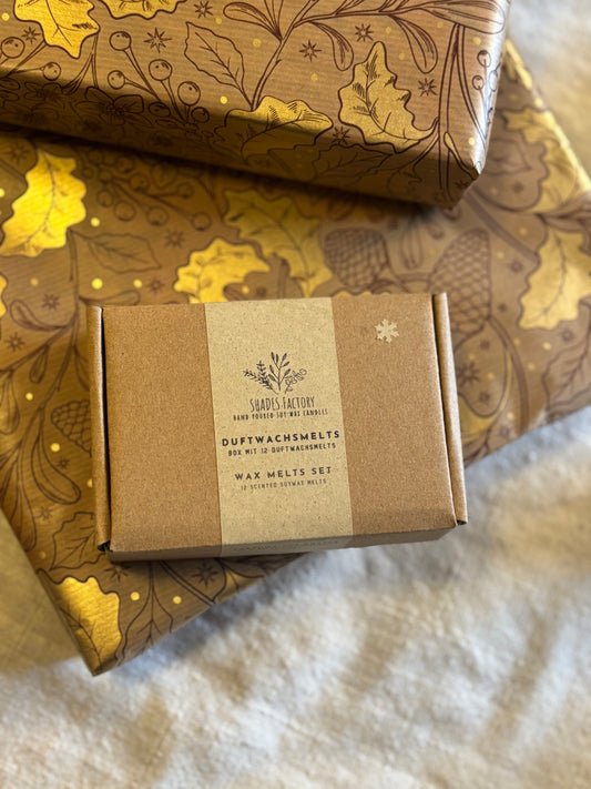 Wax Melts Box: Winter Edition I 12 Fragrant Melts in 6 Exquisite Varieties | Handcrafted with French fragrances