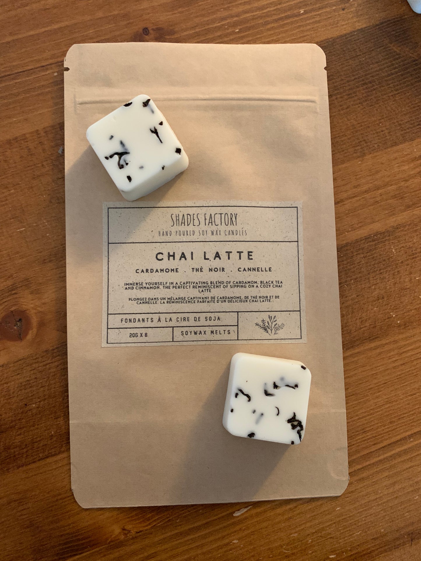 Wax melts CHAI LATTE I Handgefertigt mit Sojawachs I 8er Pack 