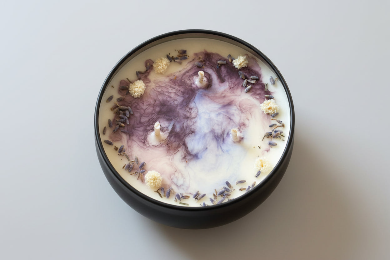 Lavendel kerze