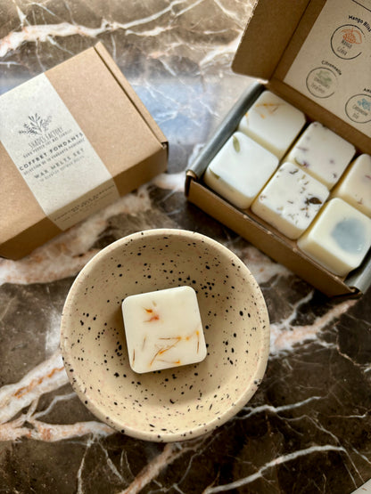 Wax Melts Box: Flower Bomb I 12 duftende Melts in 6 erlesenen Sorten | Handgefertigt mit Sojawachs