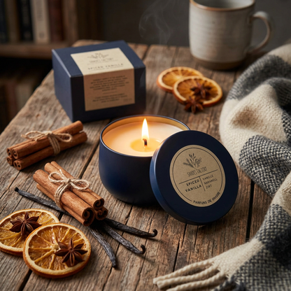 spiced vanilla candle

