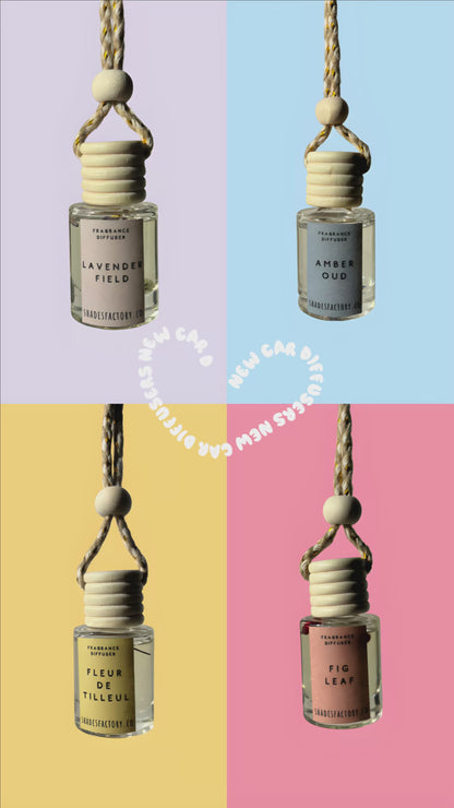 Fragrance Diffuser I Car Air Refresher I Eco-Friendly Hanging Car Diffuser 8ml