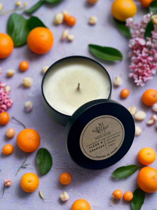Orange duft kerze